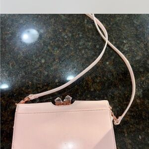 Ted Baker London Light Pink Clutch with Crystal Accent